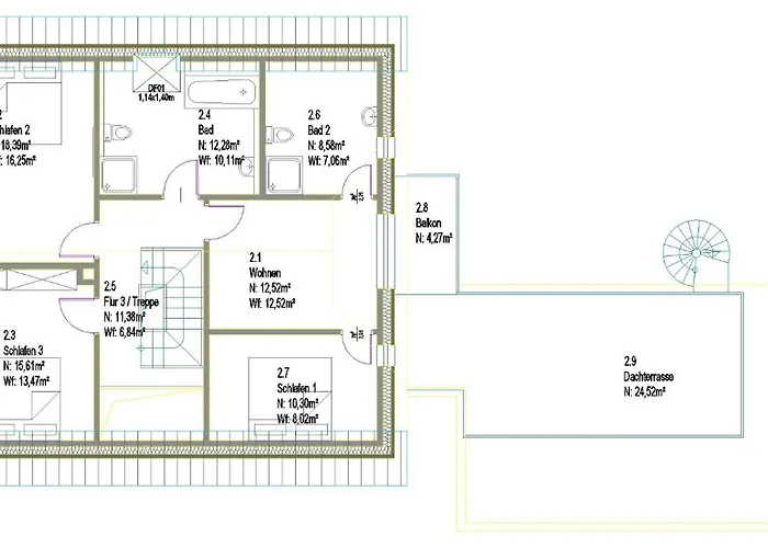 בית נופש Fh Magnolia Fuer 12 Pers. Mit Terrasse + Dachterasse *